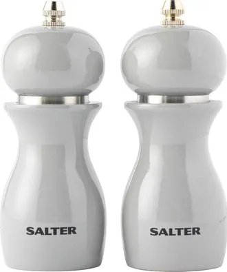 Salter Molinillos De Sal Y Pimienta Salter 7613 Gyxr Brillantes, Color Gris