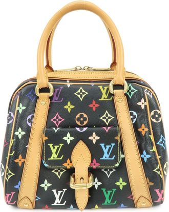 Louis Vuitton Priscilla Monogram Multicolor Black Canvas Handbag (Pre-Owned)