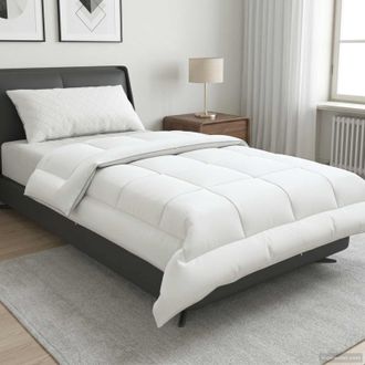 vidaXL Vidaxl Piumone Trier 140x200 Cm 4 Stagioni 350 Gsm Bianco