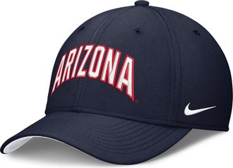 Nike Arizona Classic Swooshflex Nike Mens Dri-FIT College Hat in Blue | NC0341SUAN-X2E