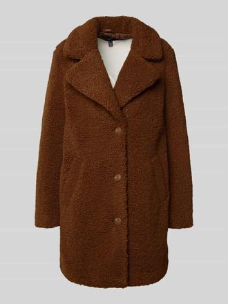 Vero Moda Regular Fit Teddy-Mantel mit Umlegekragen Modell KYLIE in Hazel, Gr&ouml;&szlig;e L