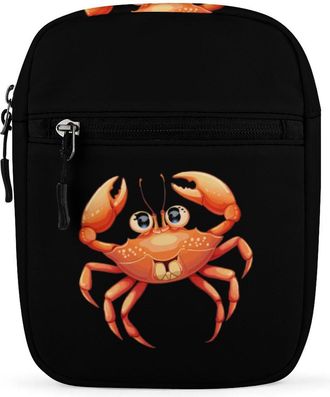 Generic Boston Crab Crossbody Bag Adjustable Satchel Cute Shoulder Bag Lightweight Sling Bags
