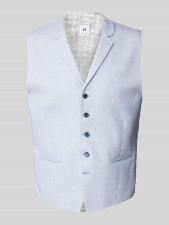 Atelier Torino Weste mit Knopfleiste in Hellblau, Größe 48