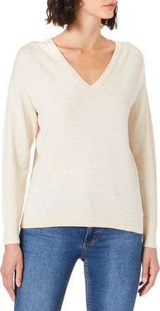 Object Womens Knitted Jumper OBJTHESS, Sandshell, M