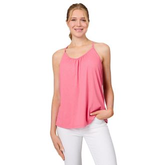 Free Country Womens Microtech Chill B Cool V-Neck Cami Top with Built-In Bra