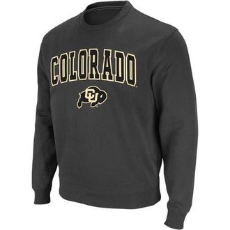 Colosseum Mens Colosseum Charcoal Colorado Buffaloes Arch & Logo Crew Neck Sweatshirt at Nordstrom, Size Medium
