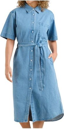 Dedicated Shirt Dress Ripa Denim Kleid für Damen | blau