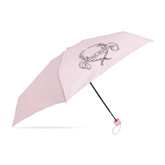 Moschino Accessoires, unisex, Roze, ONE Size, Polyester, Teddy Bear Supermini Paraplu