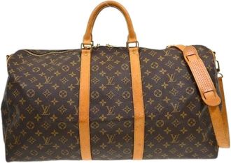 Louis Vuitton Pre-owned Weekend Bags, unisex, Brown, Size: ONE SIZE Pre-owned Keepall Bandouliere Bag