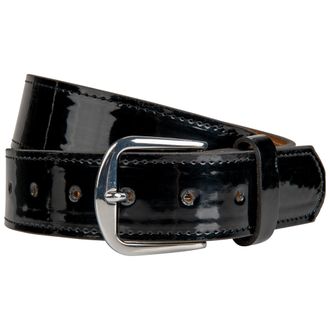 Champro Unisexs Patent Leather Athletic Belt, Black, Adult M