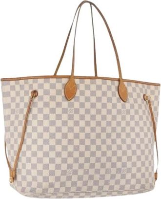 Louis Vuitton Pre-owned Neverfull GM Tote Bag - Dames - Vintage Shopper - Wit - ONE Size - Leer - Vintage