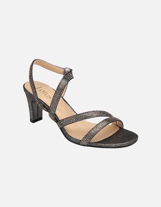 Lotus Womens Bernadette Womens Heeled Sandals - Black - Size: 8