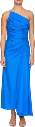 A.L.C. Juno One-Shoulder Midi Dress In Cornflower