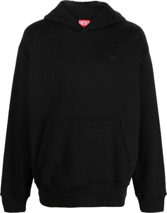 Diesel Black Regular Logo Hoodie