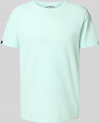 Superdry T-Shirt mit Label-Detail in Bleu, Größe XL