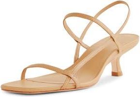 Reformation Serenity Bare Kitten Heel Sandal in Buff at Nordstrom Rack, Size 7.5