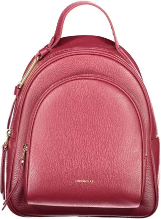 Coccinelle Purple Leather Womens Backpack