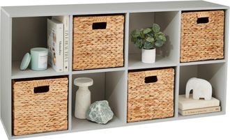 Best Choice Products 8-Cube Bookshelf, 13.5in Display Storage System, Organizer w/ Removable Back Panels