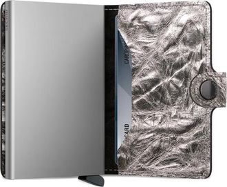 Secrid Portafoglio mini in pelle - Grigio