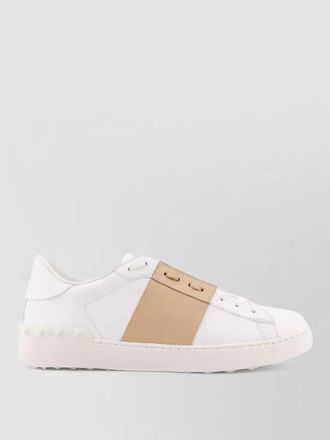 Valentino Garavani leather sneakers iconic stripe rubber studs