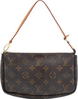 Louis Vuitton Pre-owned Womens Monogram Pochette Accessoires - Brown Textile - One Size