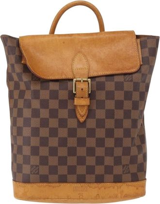 Louis Vuitton Arlequin Backpack Damier Brown Canvas Backpack Bag (Pre-Owned)