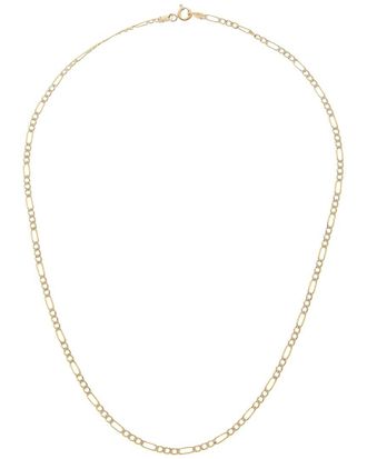 Italian Gold, Inc 10K 2.25Mm Pave Semi-Solid Figaro Necklace