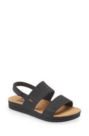 Reef Water Vista Slingback Sandal in Black/tan at Nordstrom, Size 5