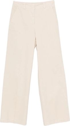 PESERICO Wijde broek - Dames - Wijde Broeken - Beige - M - Broeken