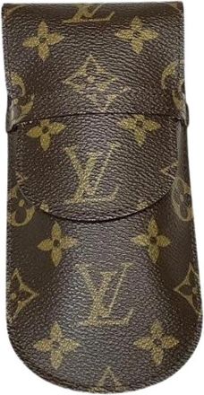 Louis Vuitton Pre-owned Etui Lunettes Monogram Eyeglass Case - Dames - Vintage Accessoires - Bruin - ONE Size - Vintage