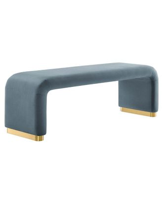 ModWay Koda Performance Velvet Waterfall Long Bench