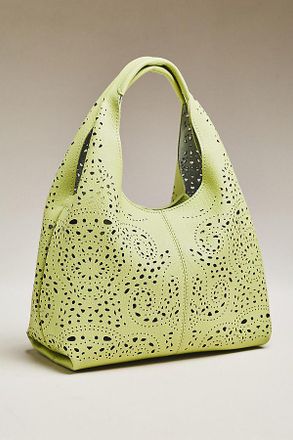 Melie Bianco Perforated Mini Hand Bag
