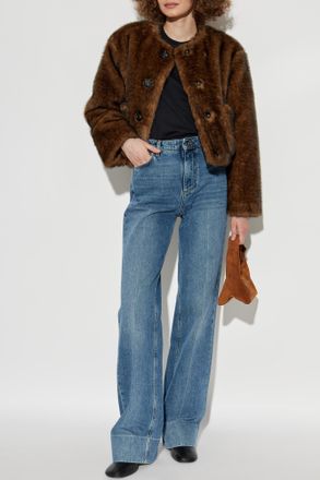Marc Jacobs Faux Fur, Womens, Brown