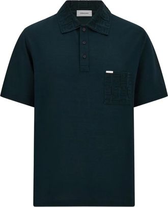 Ferragamo Polo con scollo a V - Verde