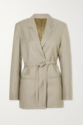 Toteme Wickelblazer Aus Woll-twill - Neutral