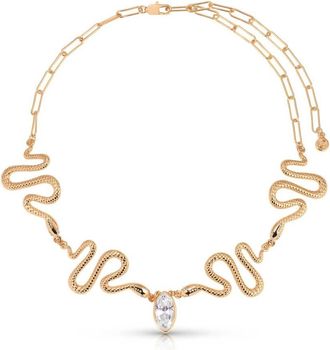 Ettika Womens Serpentina Choker In Gold