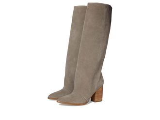 Nine West Chicke Womens Boots Taupe Suede : 9.5 M, Suede/Synthetic