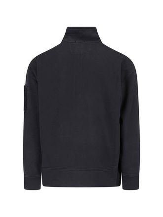 C.P. Company Half-Zip Cotton Sweatshirt - Black