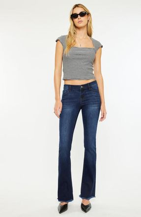 Kancan Anne Low Rise Bootcut Jeans in Dark Wash at Nordstrom, Size 25