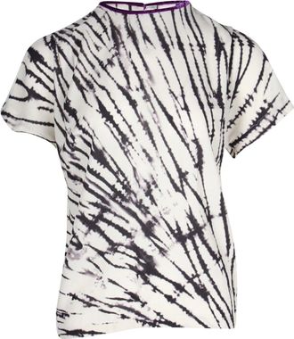 Dries Van Noten Printed Blouse in White Viscose