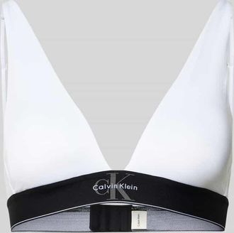 Calvin Klein Underwear Slim Fit BH mit Logo-Stitching in Weiss, Gr&ouml;&szlig;e XL