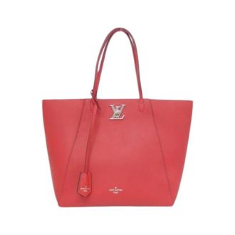 Louis Vuitton Pre-owned Lockme Cabas Tote - Dames - Vintage Shopper - Rood - ONE Size - Leer - Vintage