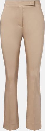Max Mara Cotton-blend cropped slim pants
