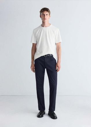 Mango Pantaloni regular fit Thermolite navy - Uomo - 44 - MANGO MAN