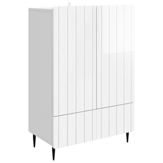 vidaXL Aparador Brillante 66 X 34,5 X 97 Cm Madera De Ingenier&iacute;a Vidaxl
