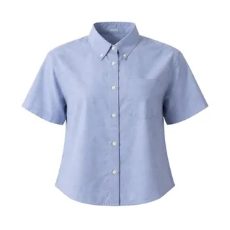 American Vintage American Vintage, Shirts, female, Blue, Size: M Feoly Cropped Shirt