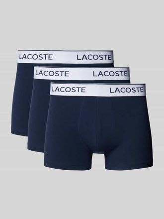 Lacoste Slim Fit Trunks aus Baumwoll-Mix in 3er-Pack in Marine, Gr&ouml;&szlig;e XXL