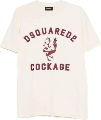 Dsquared2 Heren, Tops, Beige, Maat: L