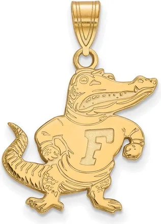 Diamond2Deal 10k Yellow Gold Florida Gator Large Pendant