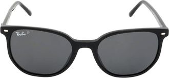 Ray-Ban Ray Ban Elliot Polarized Black Square Unisex Sunglasses RB2197 901/48 52